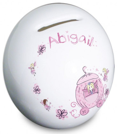 Pumpkin Fairy Personalised Money Box