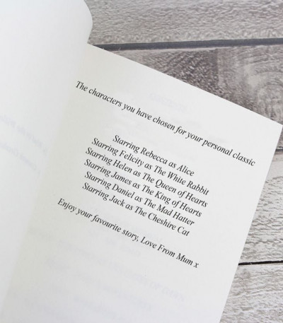 Alice in Wonderland Personalised Book
