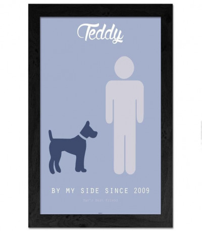 Pet By My Side Personalised Print