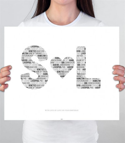 Personalised Couples Letter Poster