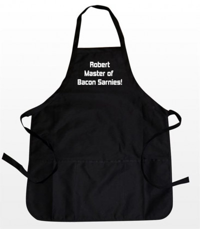Black Personalised Apron