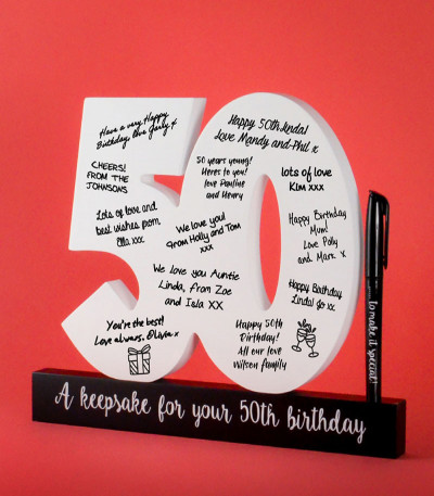 50th Birthday Signature Numbers
