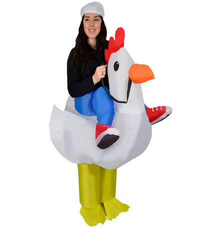 Inflatable Chicken Costume for Adults