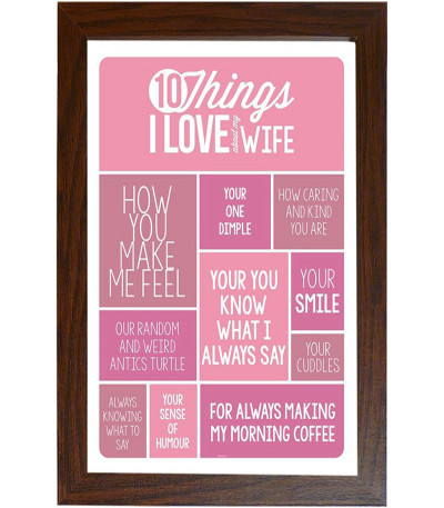 10 Things I Love About My Wife Poster
