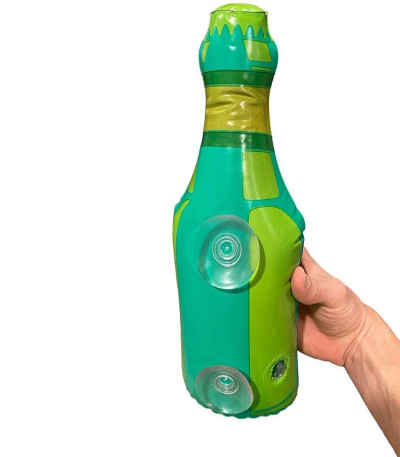 Inflatable Beer Bottle Bath Pillow