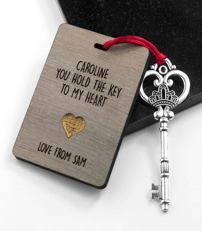 The Key To My Heart Personalised Keepsake