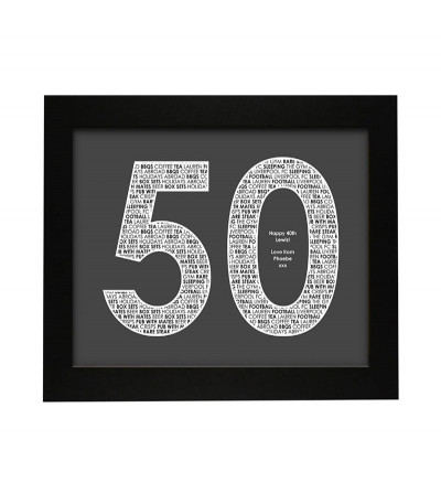 Personalised 50 Print