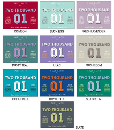 Personalised 16th Birthday Poster