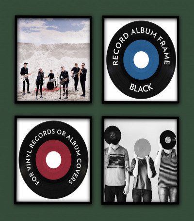 Black Record Album Frame