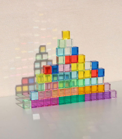 Rainbow Crystal Acrylic Cubes