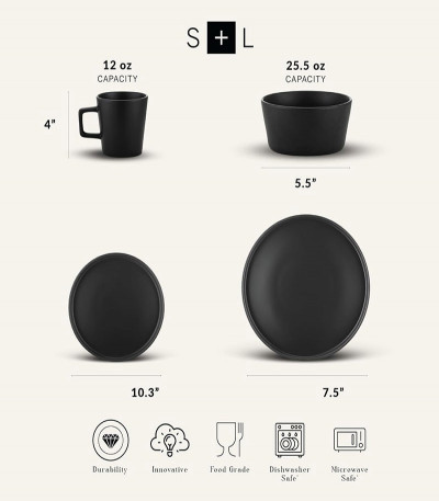 Stone Lain Coupe Dinnerware Set