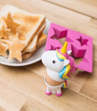 Unicorn Egg Cup & Toast Cutter Set