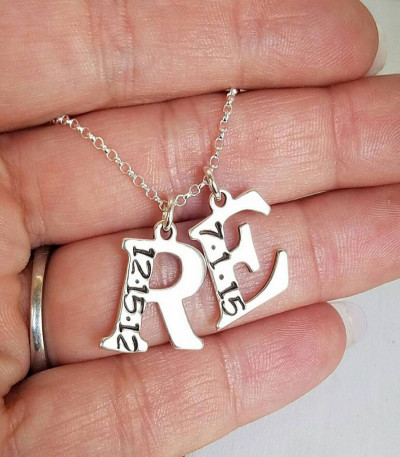 Personalised Silver Heart Necklace