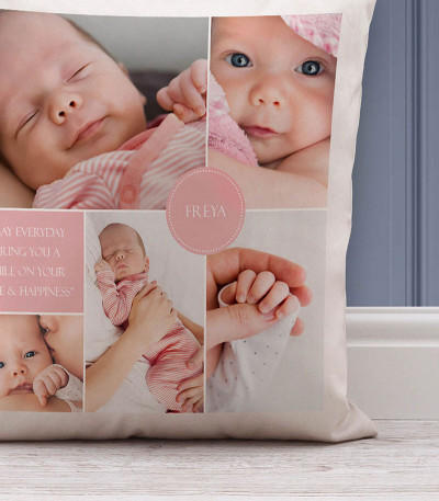 Personalised Baby Photo Cushion