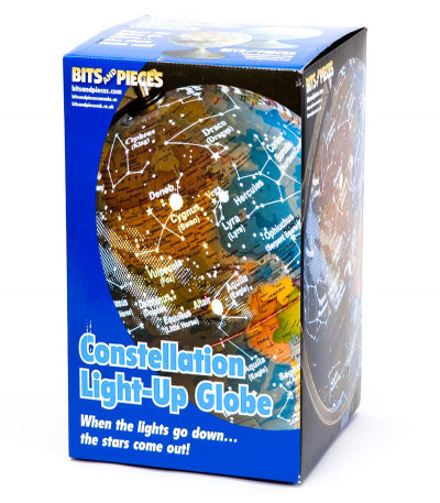 Illuminated Globe - Earth and Star Constellations