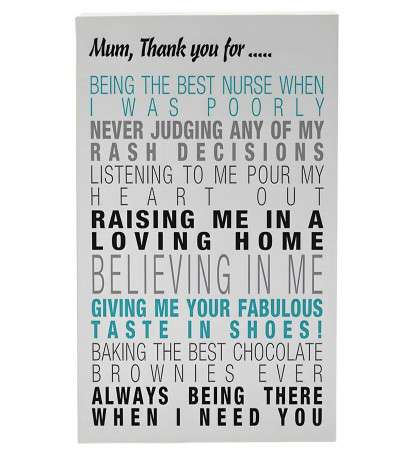 Typographic Mother Print