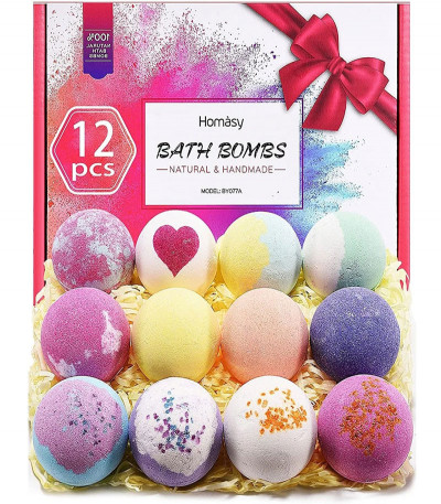 12 Pcs Bath Bomb Gift Set
