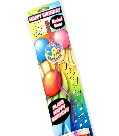 Happy Birthday Musical Straw
