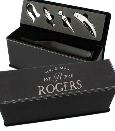 Personalised Wine Accessories Gift Box