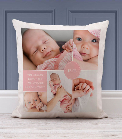 Personalised Baby Photo Cushion