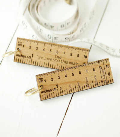 Personalised Wooden Magnetic Ruler