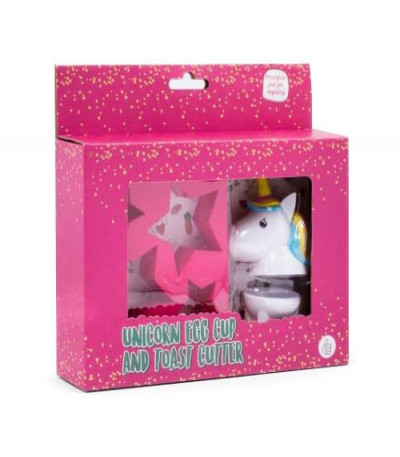 Unicorn Egg Cup & Toast Cutter Set