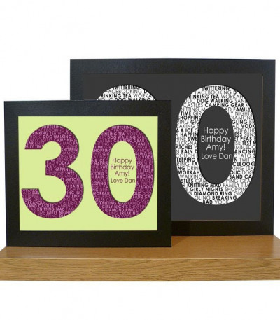 Personalised 30th Birthday Print