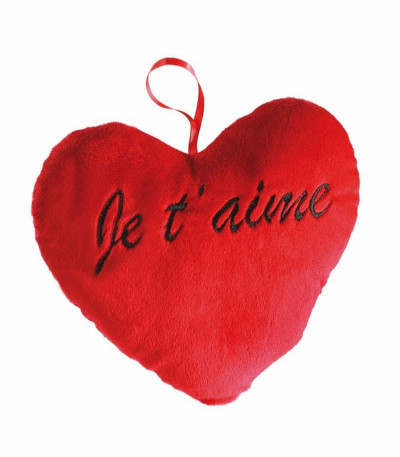 Je T'aime Heart Cushion