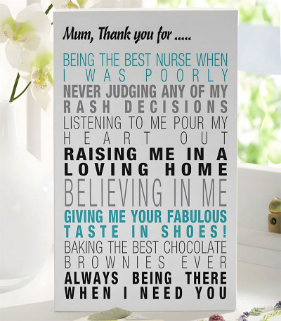 Typographic Mother Print