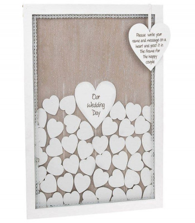 Provence Wedding Heart Drop Box