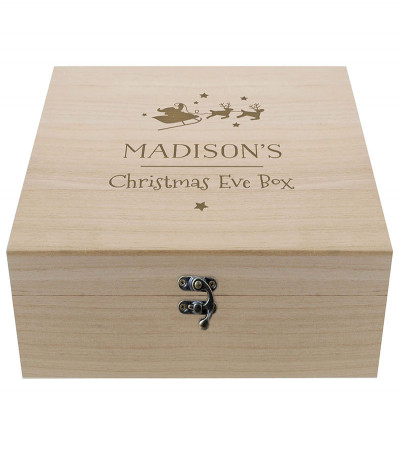 Personalised Wooden Christmas Eve Box