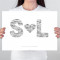 Personalised Couples Letter Poster
