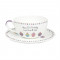 Personalised Tea Cup And Saucer - Cupcake Design
