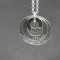Personalised Three Rings Necklace