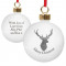 Personalised Highland Stag Tree Bauble