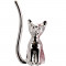 Silver Cat Ring Holder
