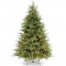 Artificial Christmas Tree, White Lights, Includes Stand, 7.5 Feet