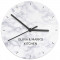 Personalised Marble Effect Wooden Clock