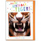 Tiger Novelty Birthday Card With Face Mat