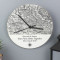 Personalised Wooden Map Clock