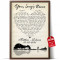 Personalised Sentimental Song Poster
