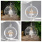 Personalised Glass Glitter Xmas Tree Bauble