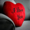 Heart Shaped Cushion - I Love You