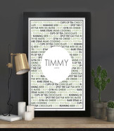 Personalised 'Loves' Print