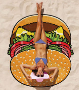 Giant Beach Towel - Burger