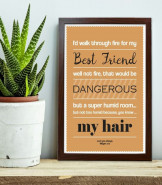 Funny Friendship Quote Poster