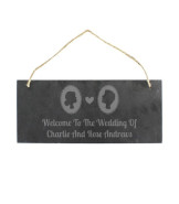 Personalised 'Cameo' Slate Door Sign