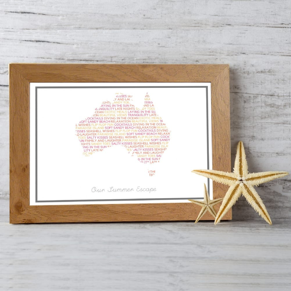 Holiday Memories Personalised Poster