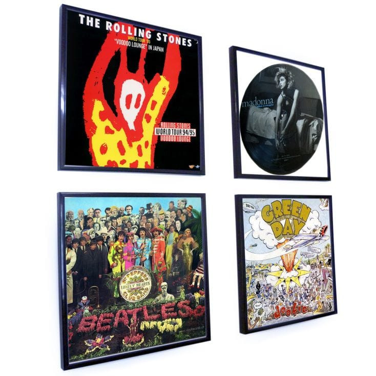 Black Record Album Frame