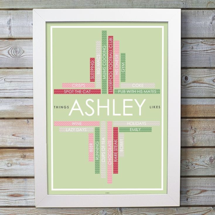 Personalised Likes Print